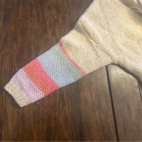 Saltwater Luxe Hello Sunshine Open Knit Cardigan M Coastal Boho - Picture 9 of 10